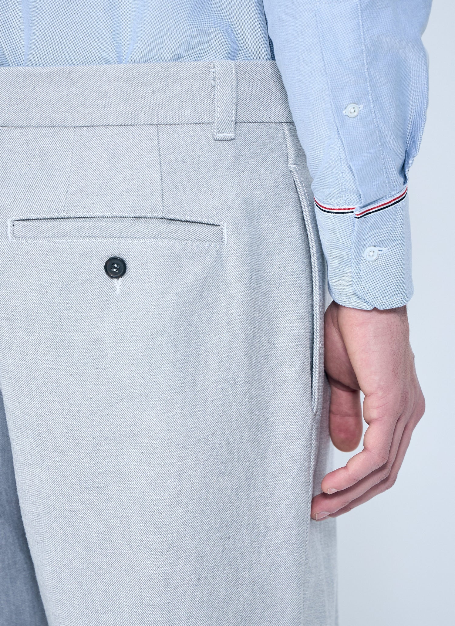 Thom Browne Men Constrast Tailored Pants by Luosophy