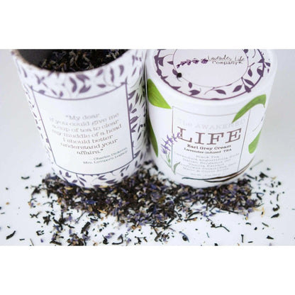 The AWAKENED LIFE Earl Grey Cream Lavender-Infused TEA by Lavender Life Company