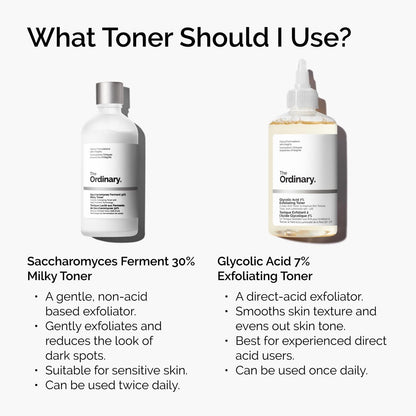 The Ordinary Glycolic Acid 7% Toner - Exfoliating & Brightening Daily Toner for Even Skin Tone - DestGlow