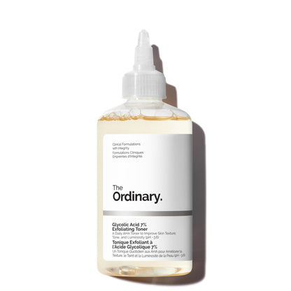 The Ordinary Glycolic Acid 7% Toner - Exfoliating & Brightening Daily Toner for Even Skin Tone - DestGlow
