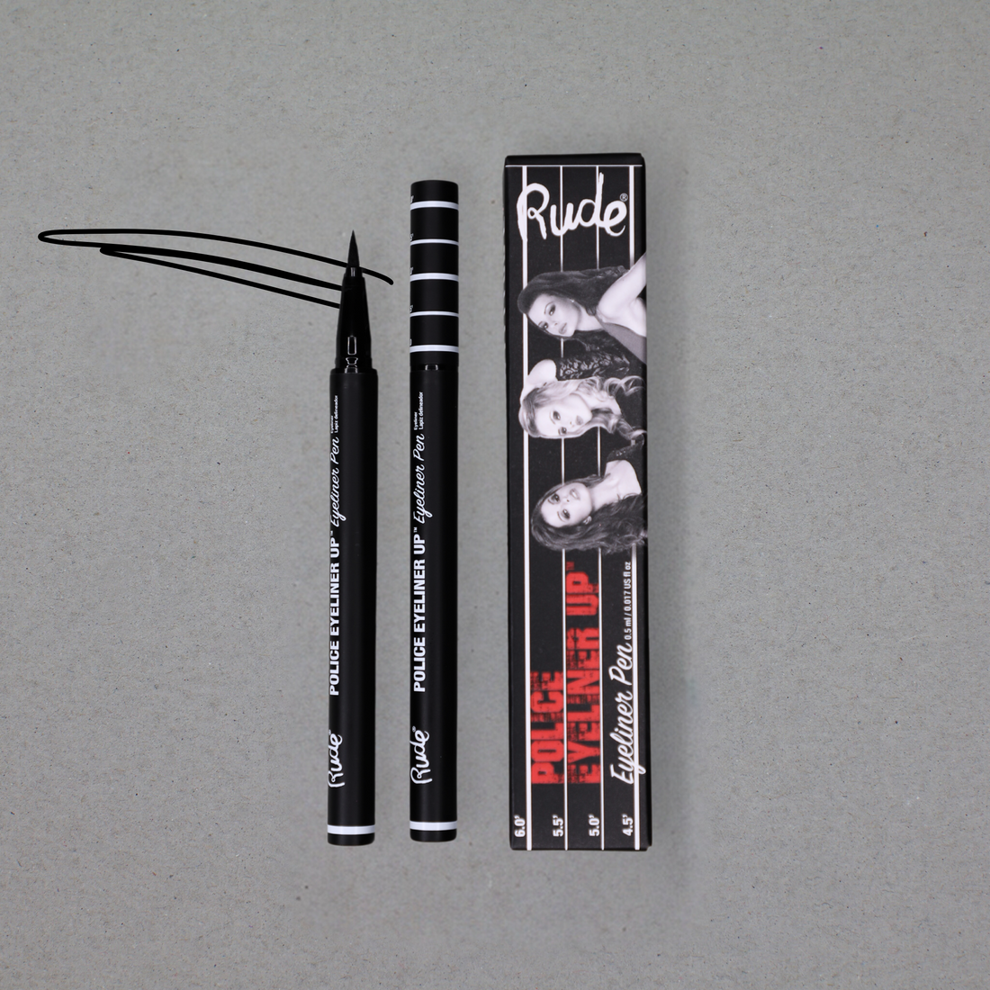 RUDE Police Eyeliner Up Eyeliner Pen - The Fuzz - DestGlow