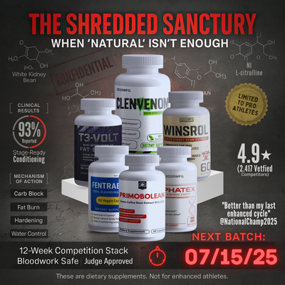 The Shredded Sanctuary - Complete Bodybuilding Competition Stack | 6-Product Cutting Cycle