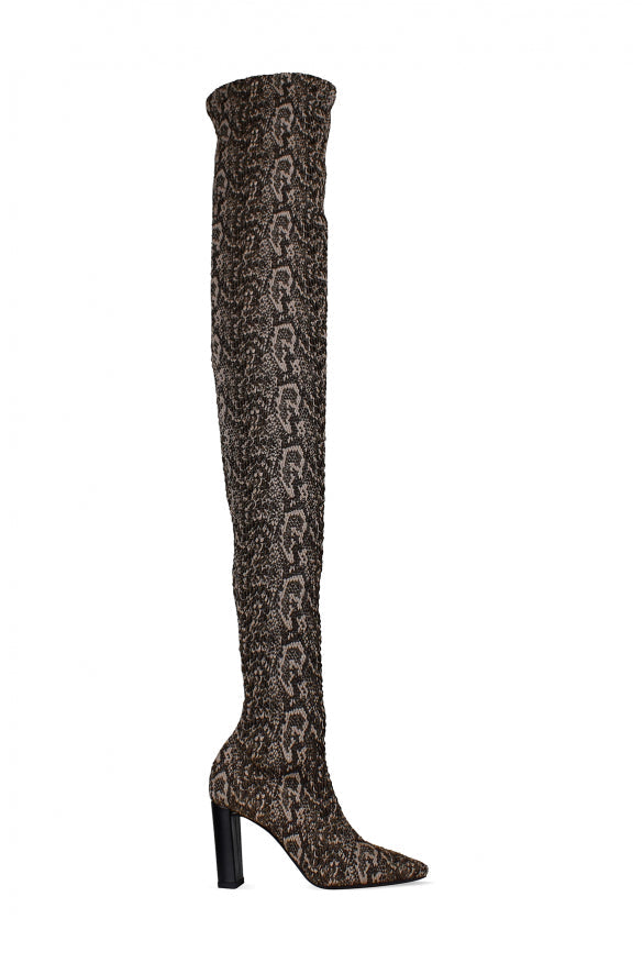 Saint Laurent Women Moon Thigh-High Boots by Luosophy