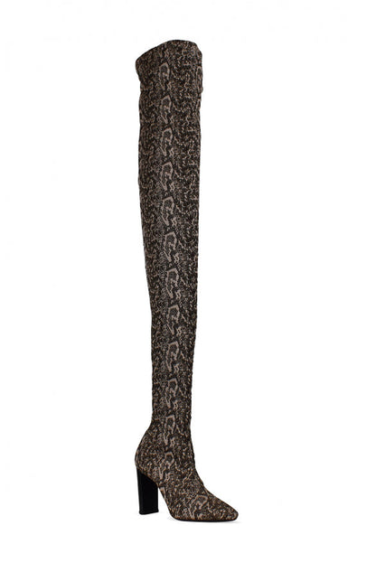 Saint Laurent Women Moon Thigh-High Boots by Luosophy