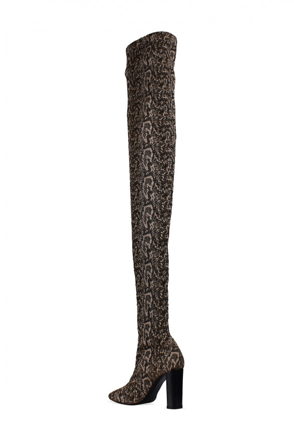 Saint Laurent Women Moon Thigh-High Boots by Luosophy