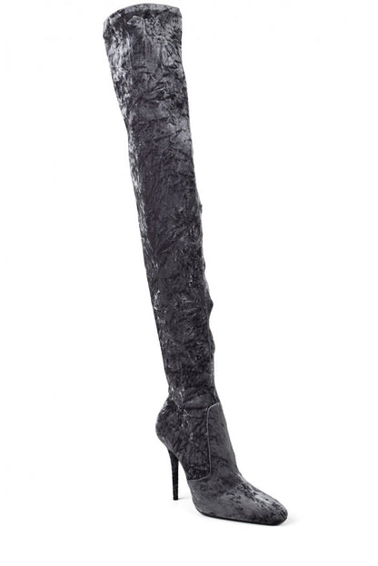 Saint Laurent Women Talia Thigh-High Boots by Luosophy