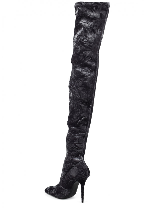 Saint Laurent Women Talia Thigh-High Boots by Luosophy