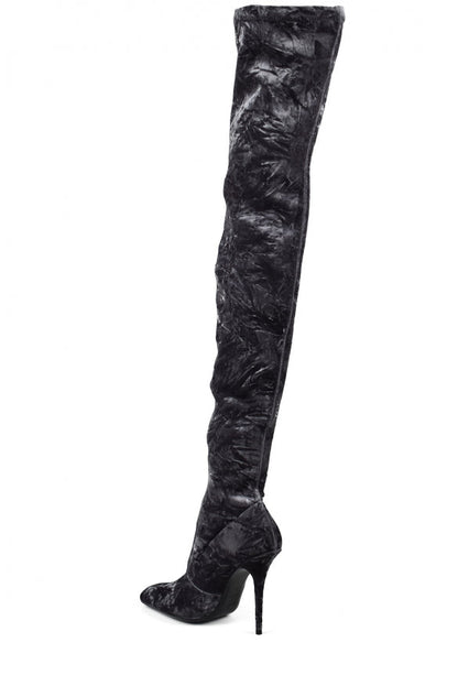 Saint Laurent Women Talia Thigh-High Boots by Luosophy