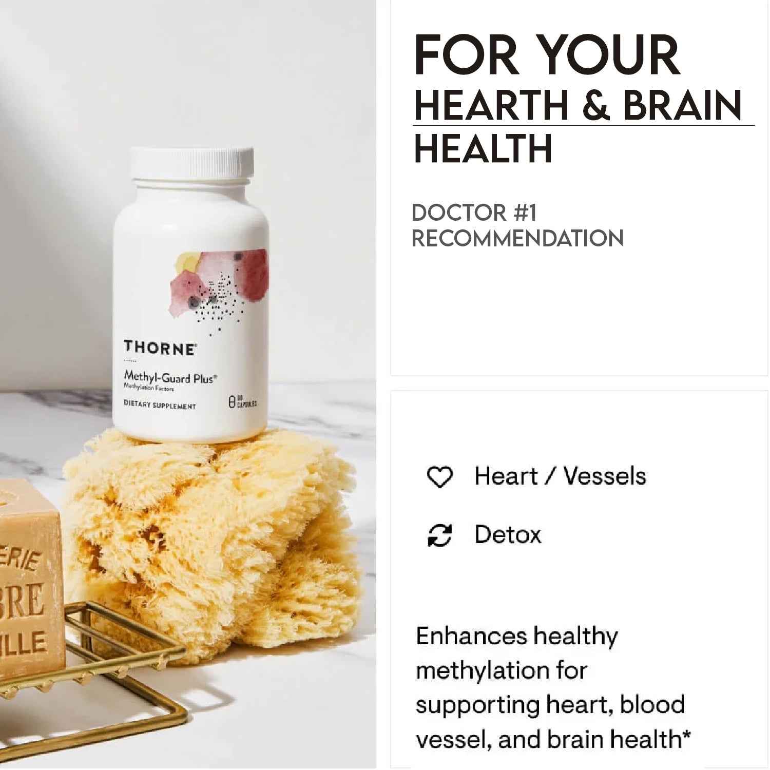 Thorne Methyl-Guard Plus - Gluten &amp; Dairy-Free, 90 Capsules - Clearance Sale