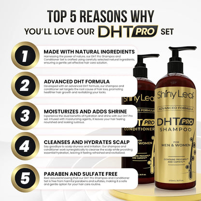 DHT Blocker Shampoo &amp; Conditioner Bundle by Shiny Leaf
