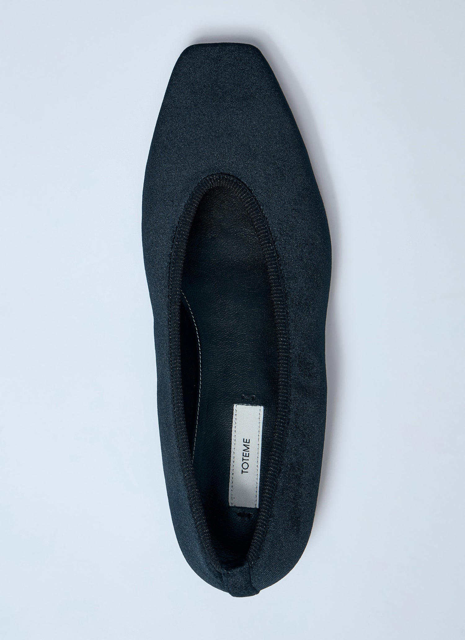 Toteme Women Minimalist Velvet Ballerina Flats by Luosophy