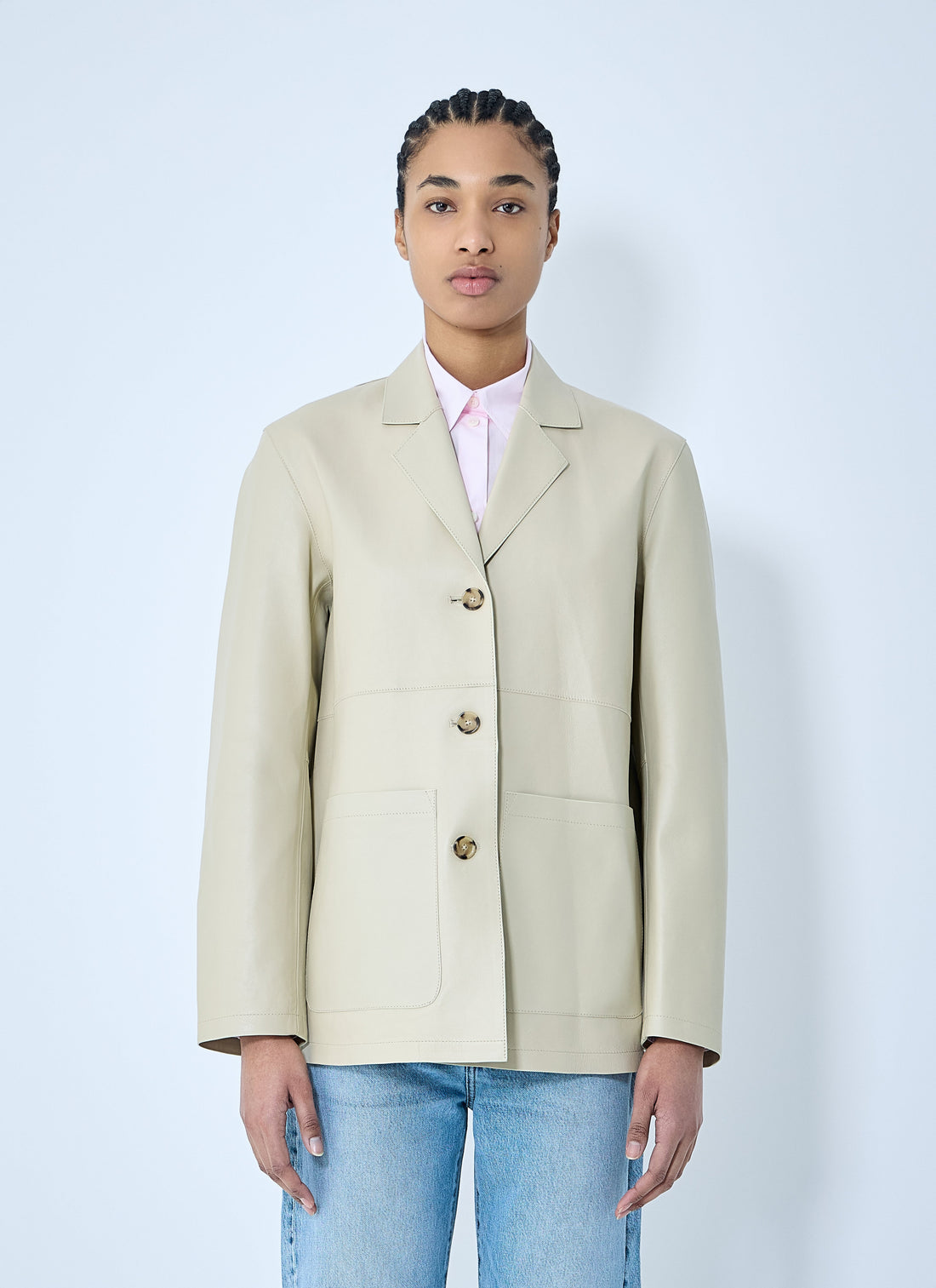 Toteme Women Clean Leather Blazer by Luosophy