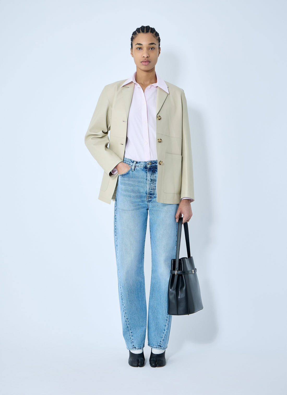 Toteme Women Clean Leather Blazer by Luosophy