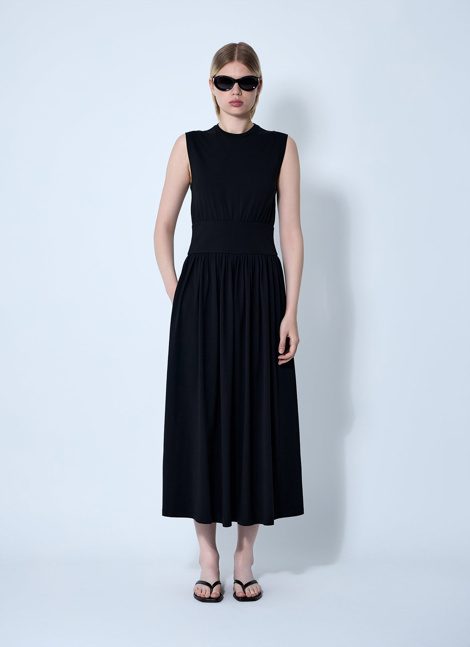 Toteme Women Sleeveless Cotton Tee Dress by Luosophy