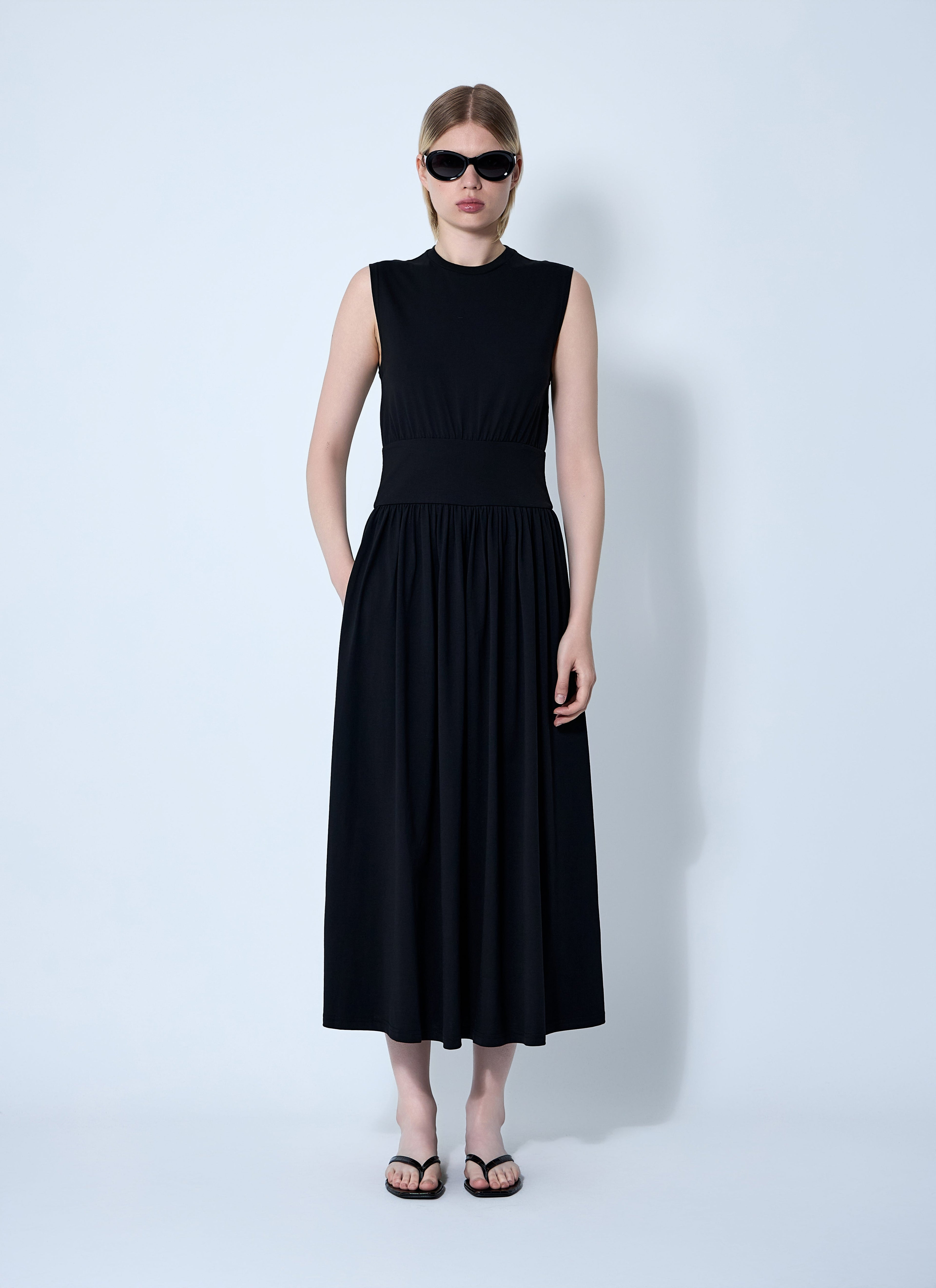 Toteme Women Sleeveless Cotton Tee Dress by Luosophy
