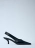 Toteme Women Classic Leather Slingback Heels by Luosophy