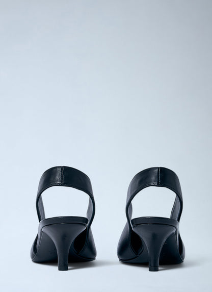 Toteme Women Classic Leather Slingback Heels by Luosophy