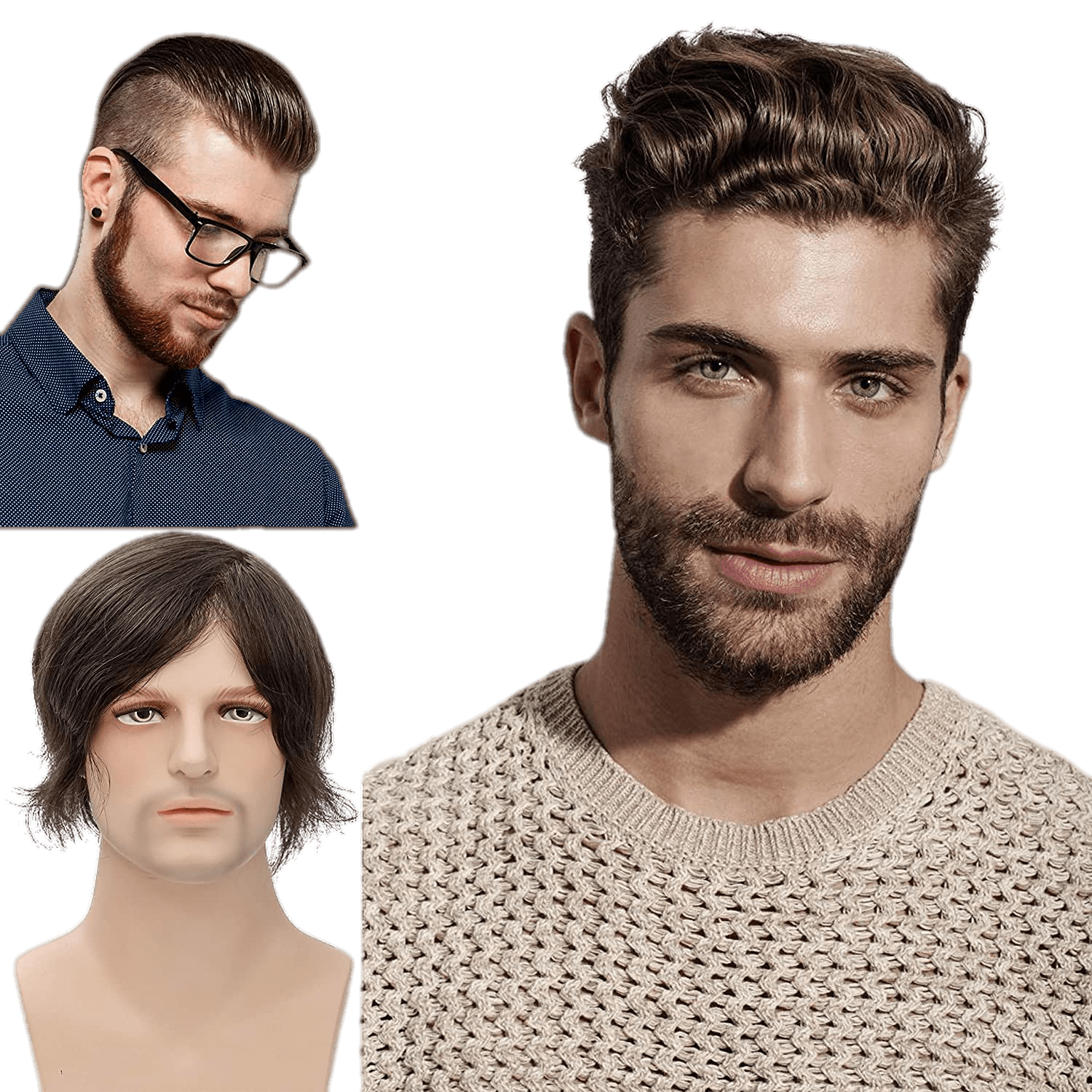 VIP Extensions Full Lace Toupee, 100% Human Hair