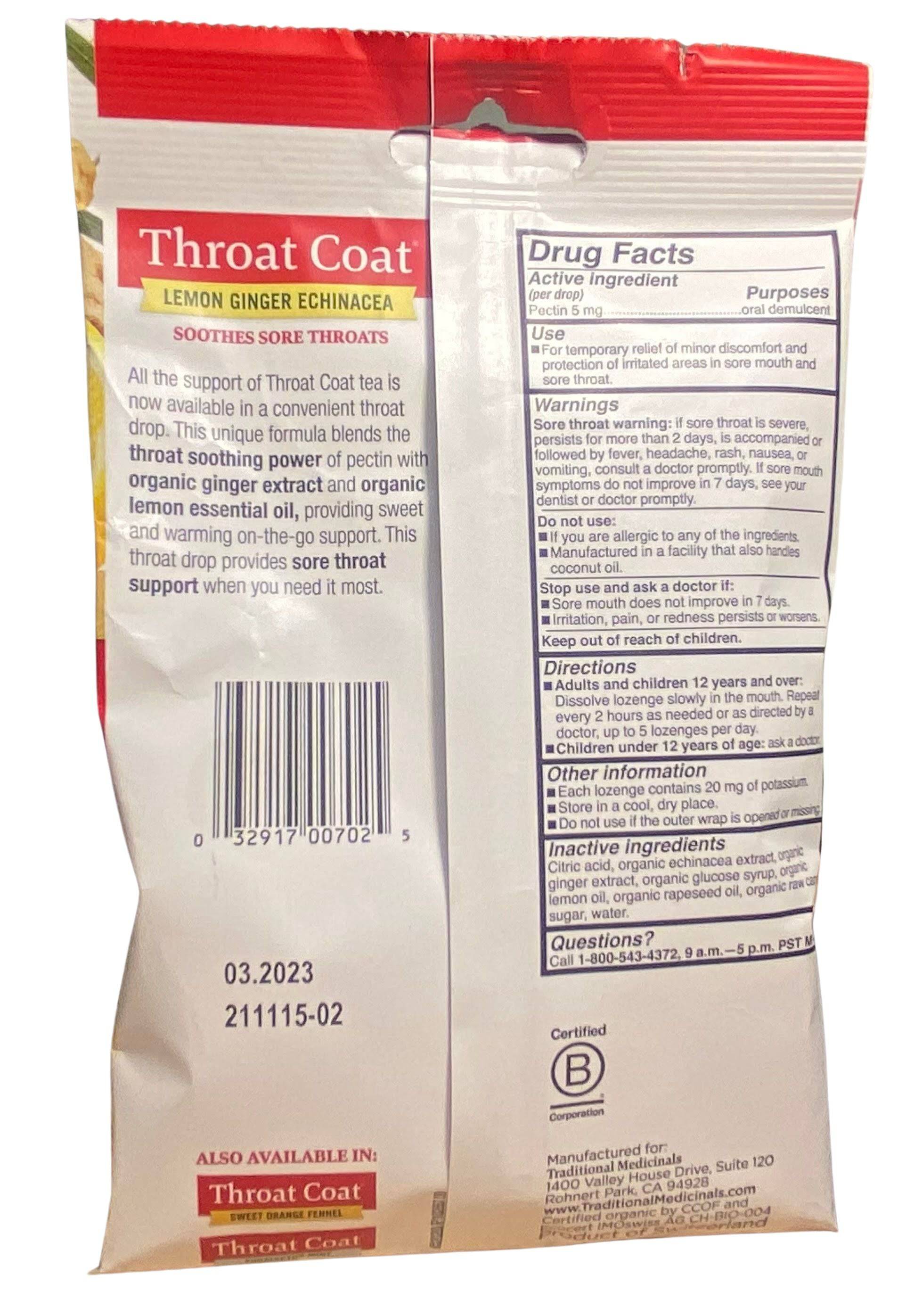 Throat Drops, Organic - Traditional Medicinals by Country Life Natural Foods
