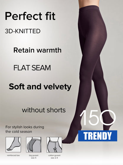 Tights Conte Trendy 150 Den - Microfiber 3D effect