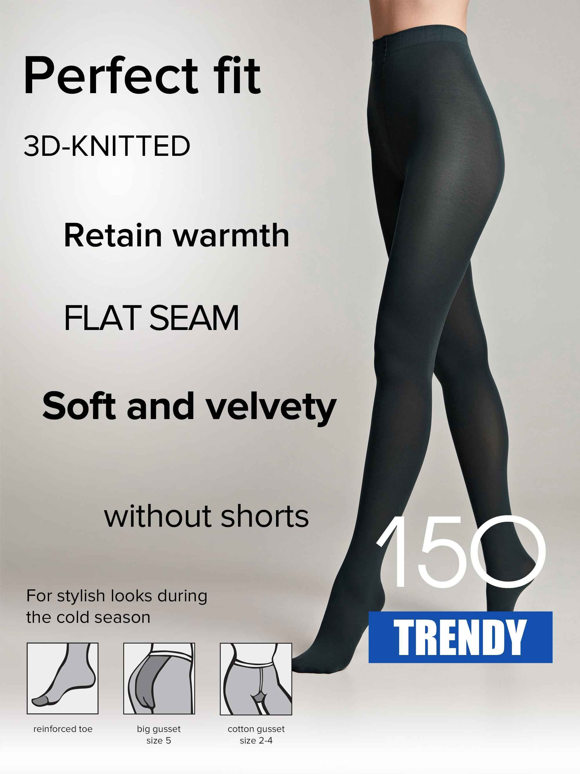 Tights Conte Trendy 150 Den - Microfiber 3D effect