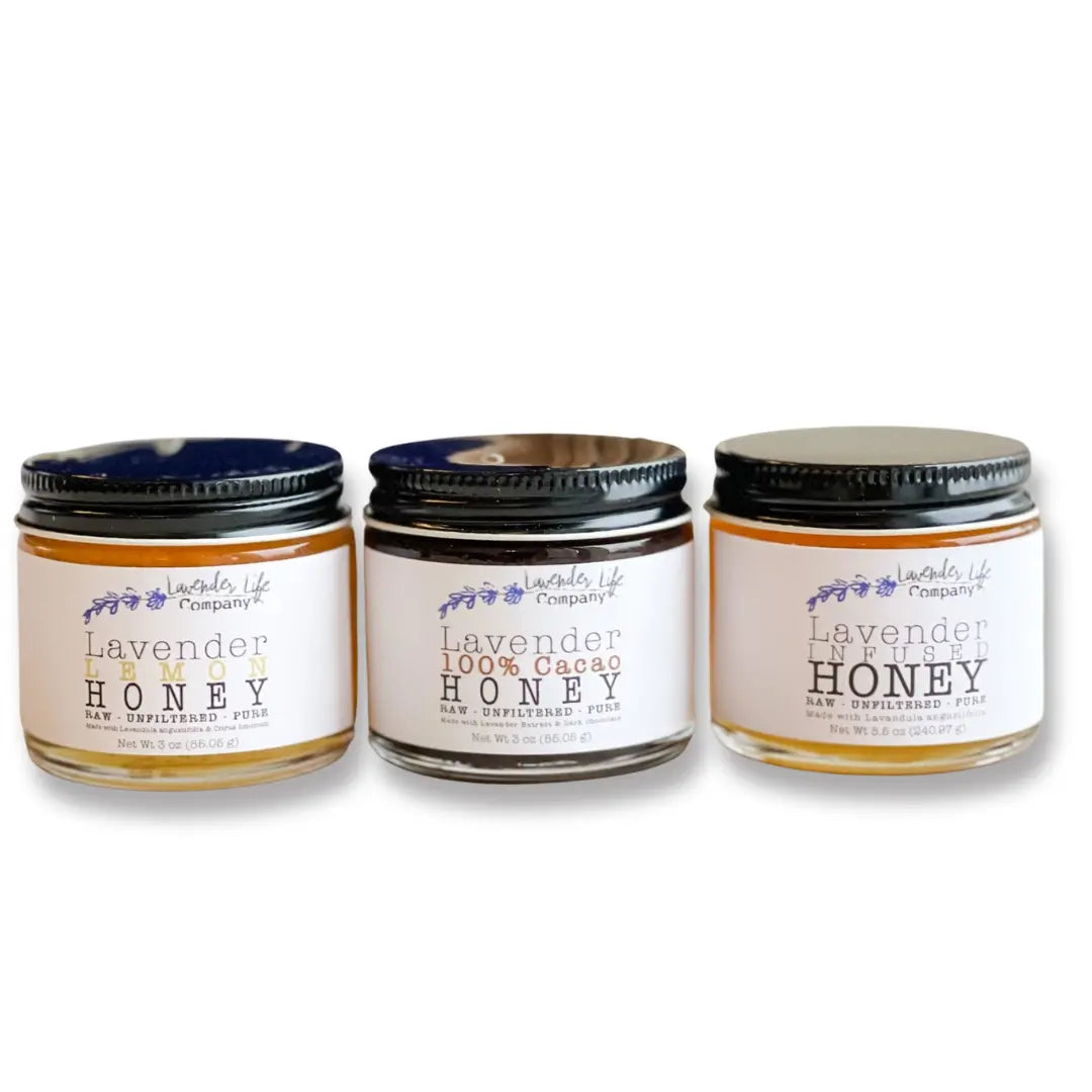 Trio Honey Gift Set — Lavender Gift by Lavender Life Company
