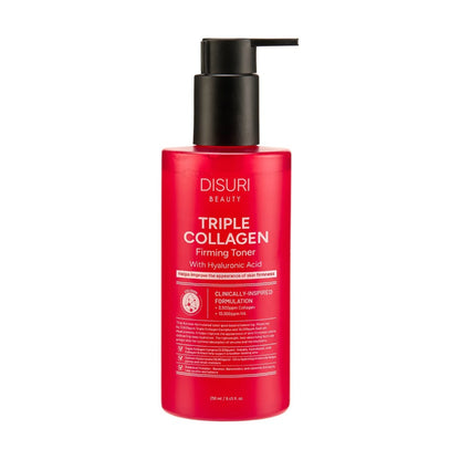DISURI Triple Collagen Firming Toner – Hydrating &amp; Firming Toner with 3,500ppm Collagen (8.45 oz)  DestGlow