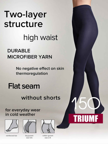 Tights Conte Triumf 150 Den - Warm Opaque Microfiber