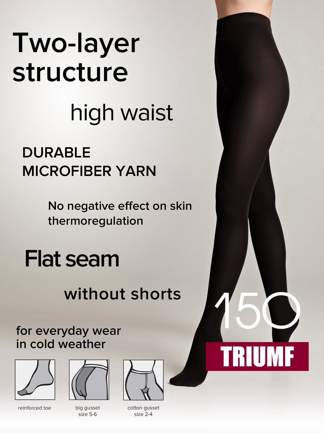 Tights Conte Triumf 150 Den - Warm Opaque Microfiber by TheRanok.com