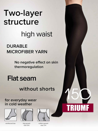 Tights Conte Triumf 150 Den - Warm Opaque Microfiber
