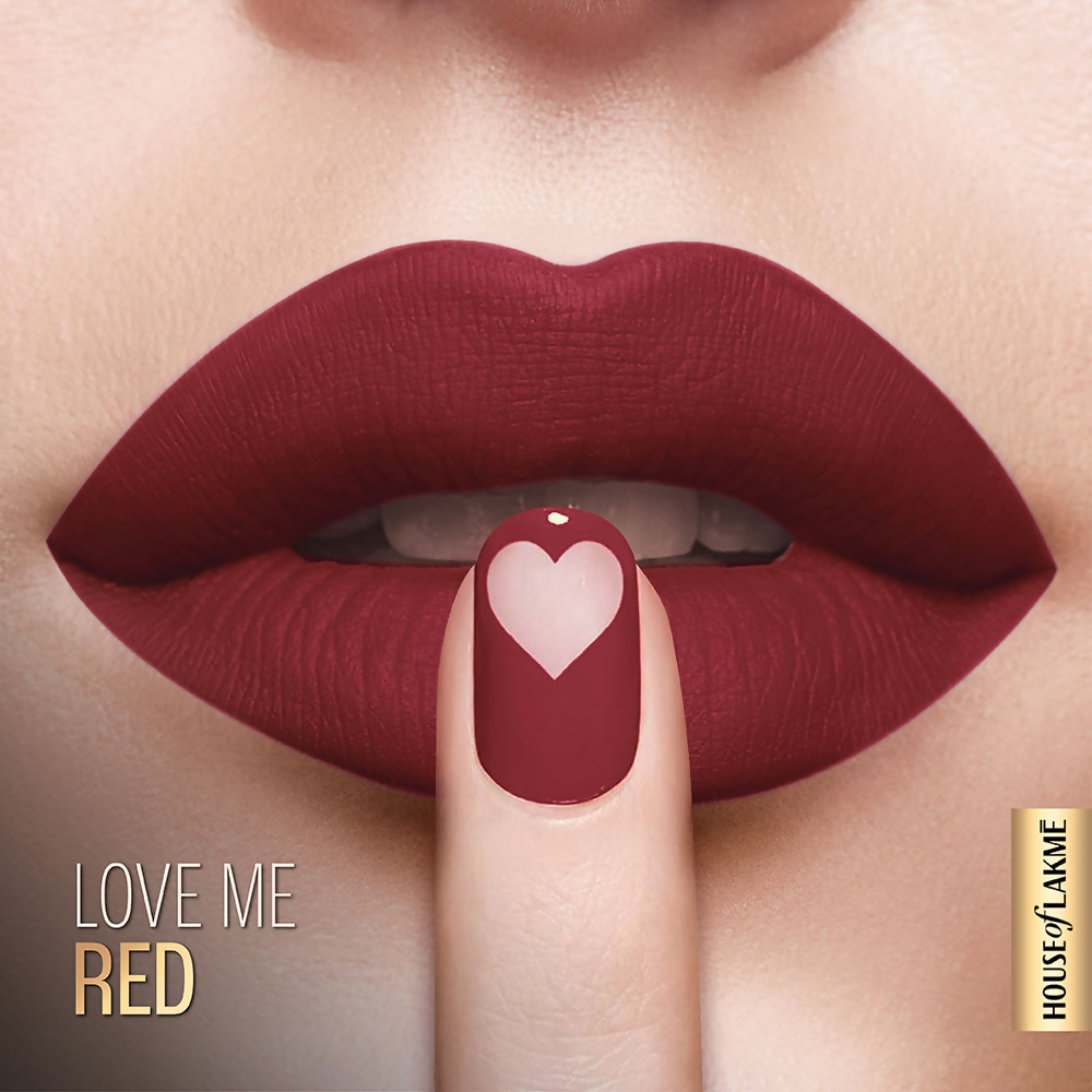 Lakme Xtraordin-Airy Velvet Matte Lip Mousse - Love Me Red