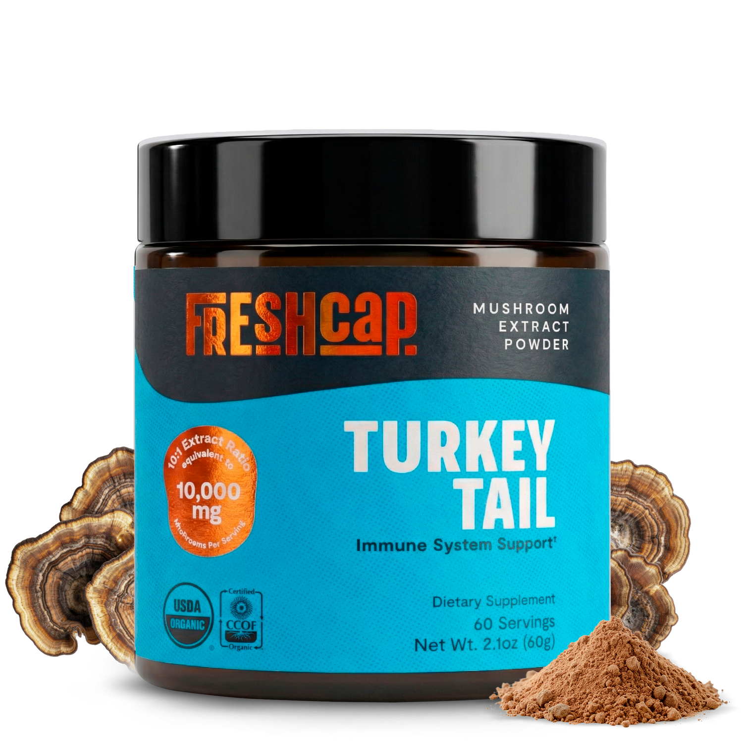 Turkey Tail Mushroom Extract Powder by FreshCap Mushrooms