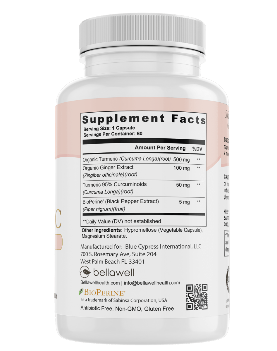 Turmeric &amp; Ginger Formula - by Bellawell