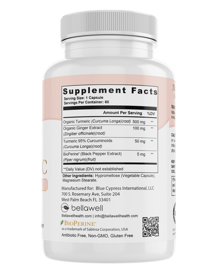 Turmeric &amp; Ginger Formula - by Bellawell