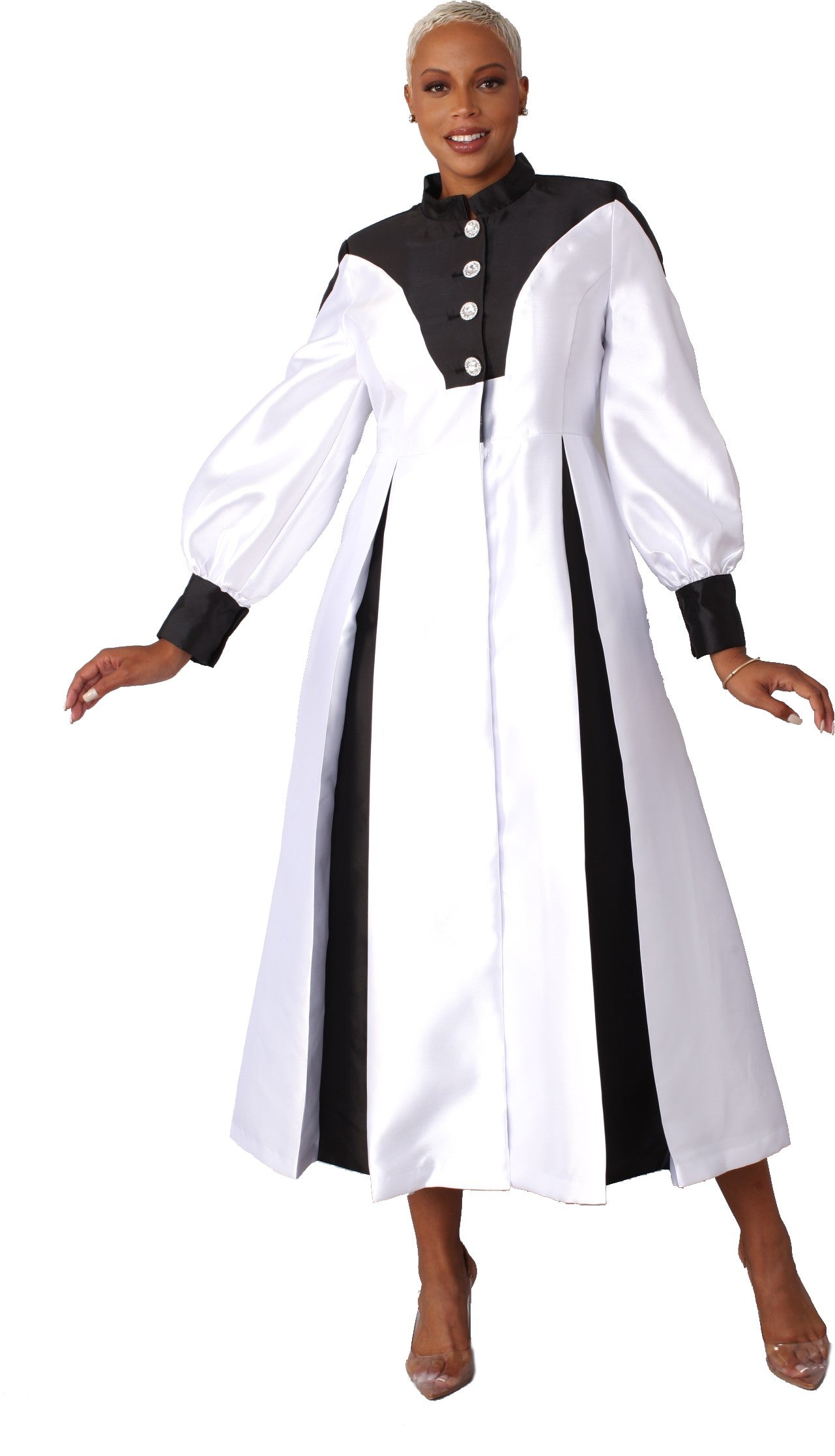 Two-Toned Woven Cassock Robe- 4802  DestGlow