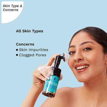 Pilgrim Volcanic Lava Ash Foaming Face Wash with Brush - Limited Time Offer