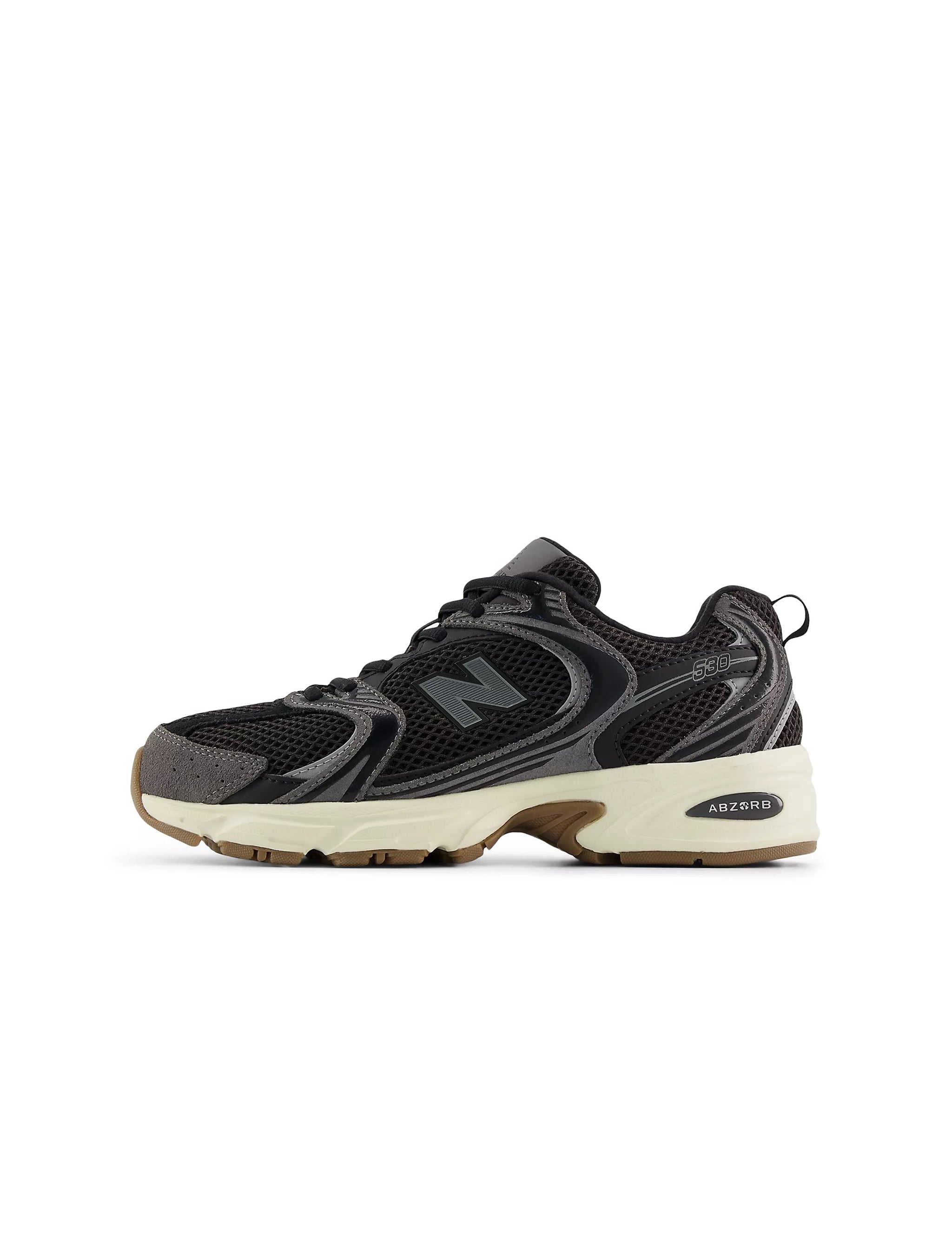 New Balance Big Kids 530 Running Shoes - Black/Gum by Denim Exchange