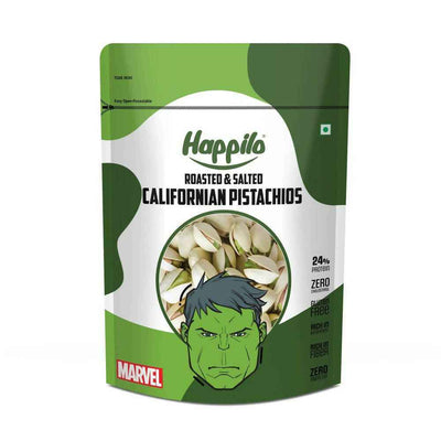Happilo Roasted & Salted Californian Pistachios-Marvel Hulk Edition