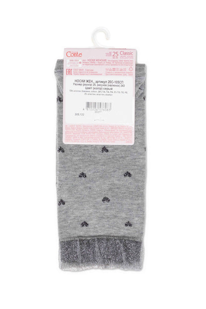 Conte Cotton Socks Classic - 243 Airy Sole and Lurex