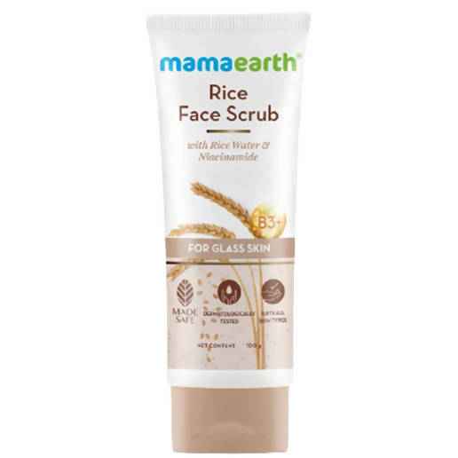 Mamaearth Rice Face Scrub With Rice Water &amp; Niacinamide