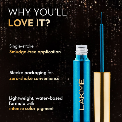 Lakme Glitterati Collection Shine Eyeliner - Daring Blue
