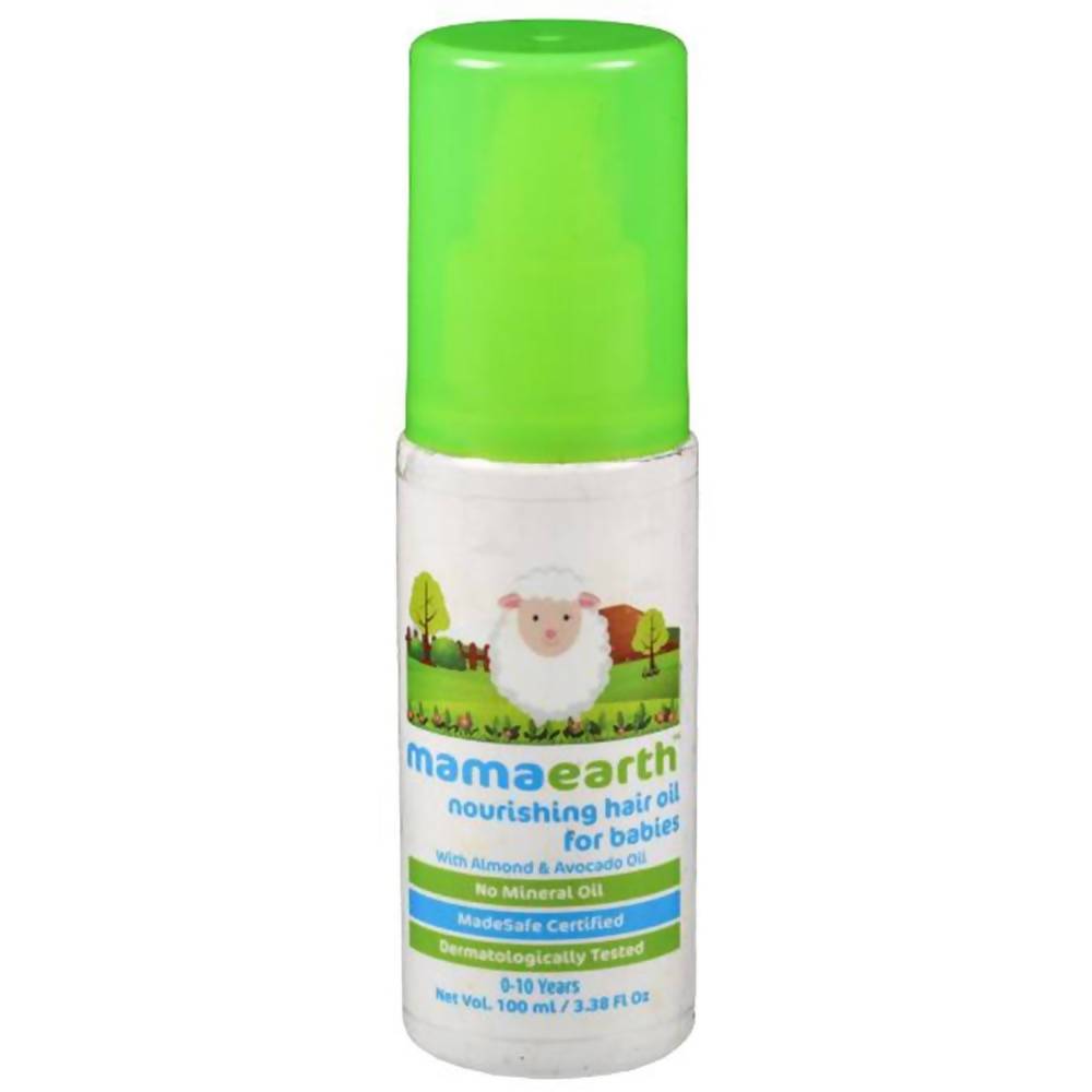 Mamaearth Nourishing Hair Oil For Babies For Repairs Dry Scalp &amp; Stimulates New Hair Growth