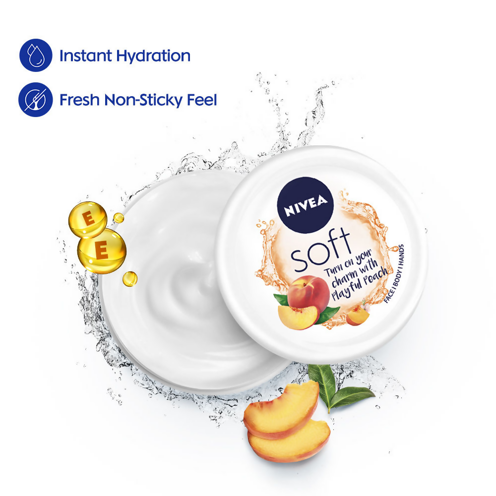 Nivea Soft Light Moisturizer Cream Playful Peach