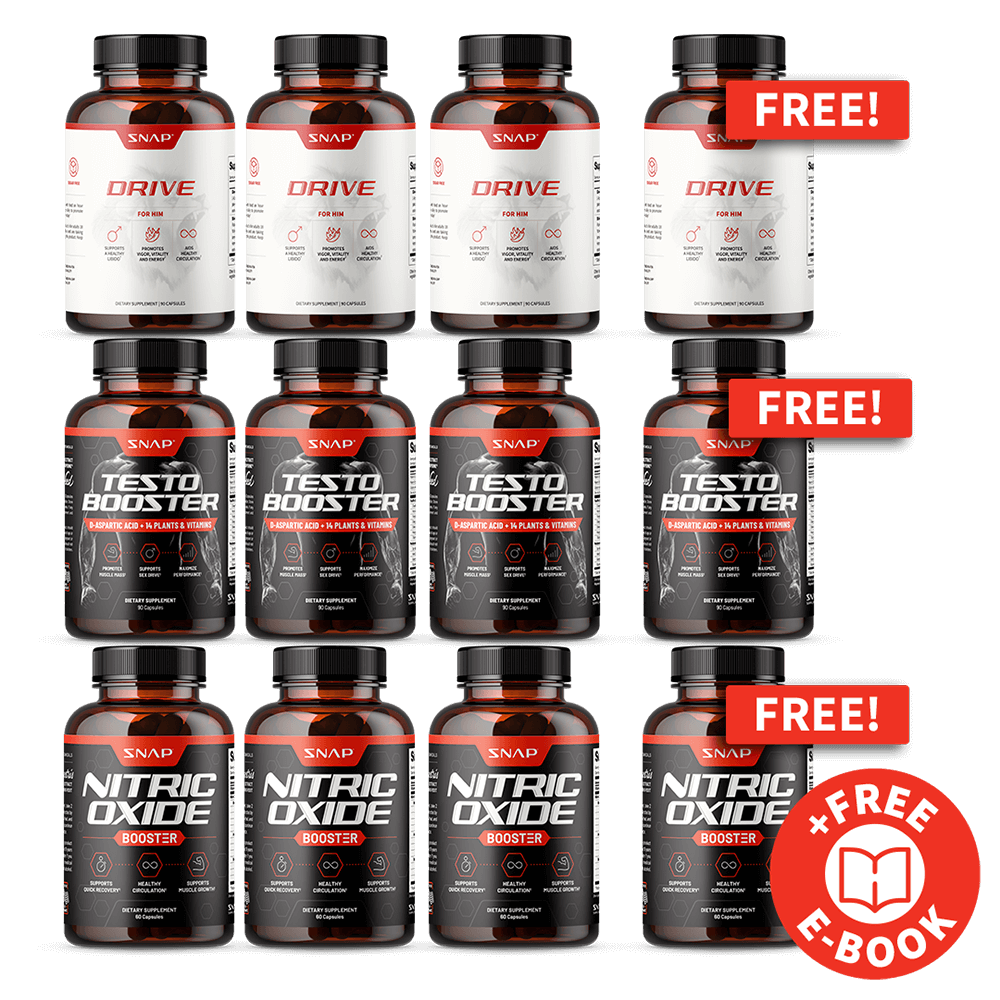 Ultimate Male Drive Stack + Free E-Book by Snap Supplements