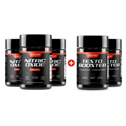 Ultimate Nitric Oxide + Testo Booster Bundle - Buy 3, Get 2 by Snap Supplements
