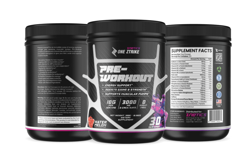 Ultra Concentrate Pre-Workout Watermelon by Znetics