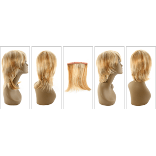 Unique 100% Human Hair Detachable Wig / Style "HDI"
