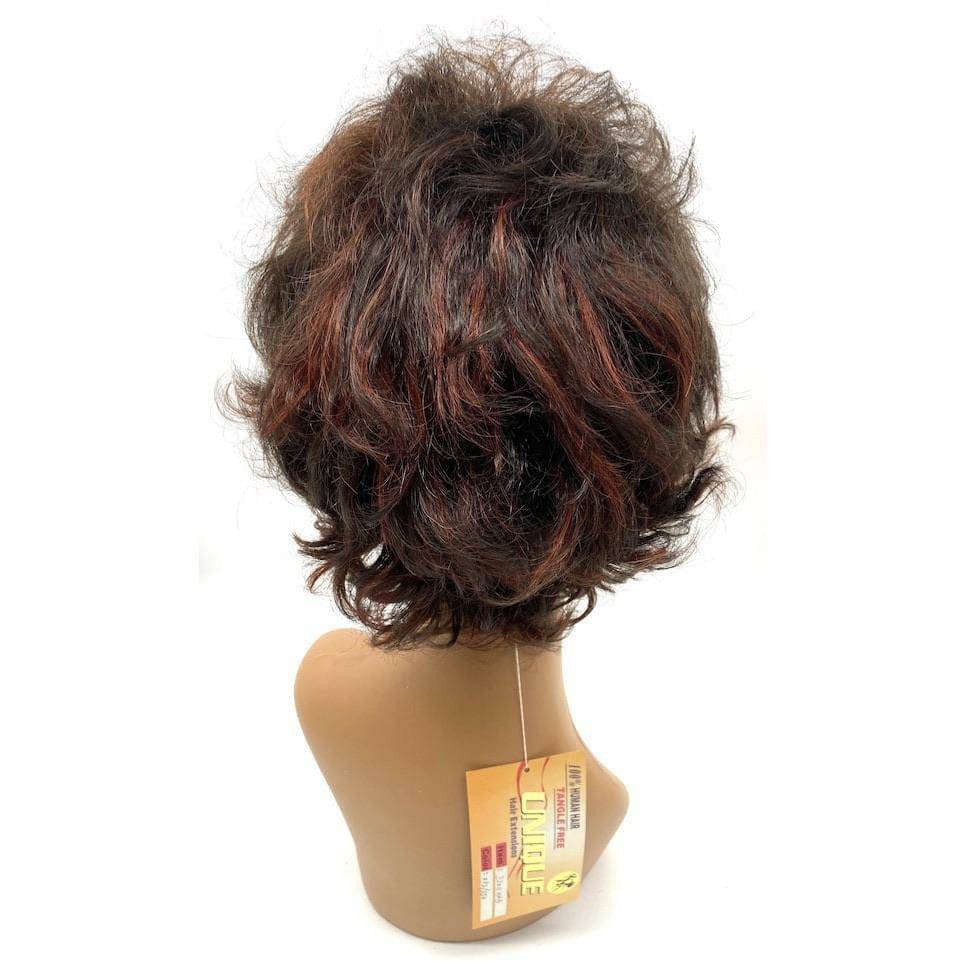 Unique 100% Human Hair Full Wig / Style 