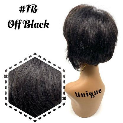 Unique 100% Human Hair Full Wig / Style A9