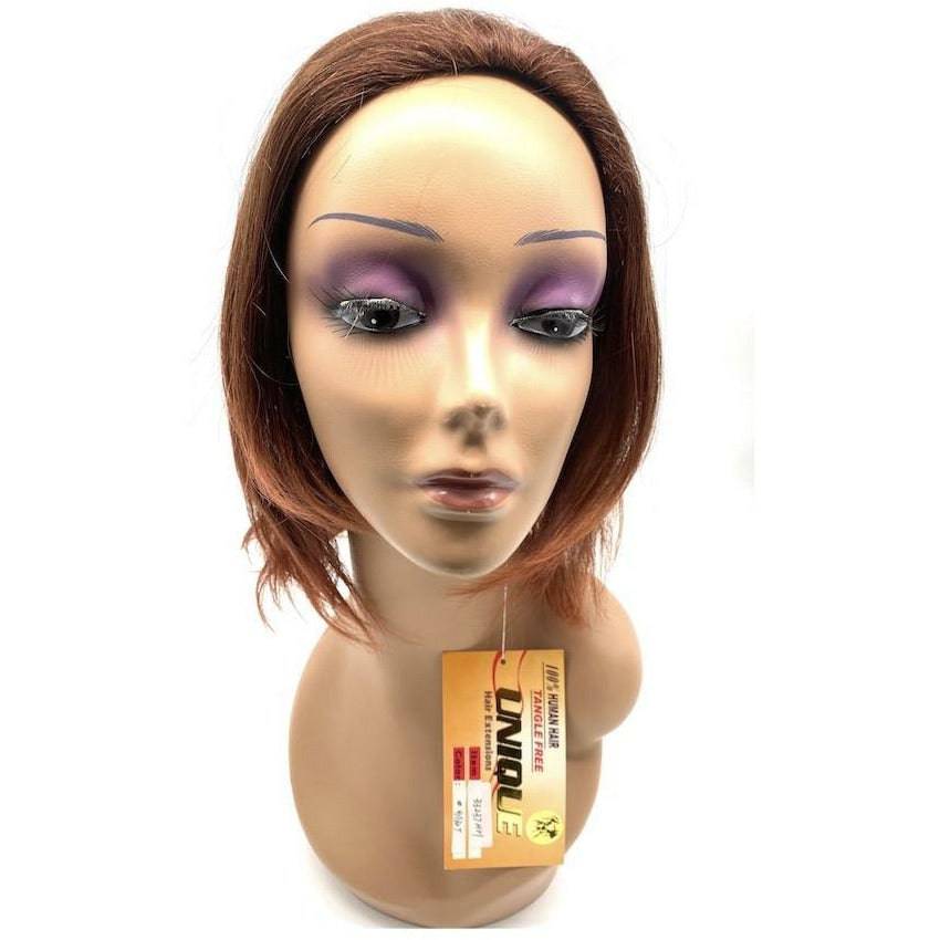 Unique 100% Human Hair Half Wig / Style 